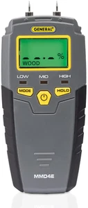 General Tools MMD4E Digital Moisture Meter, Water Leak Detector, Moisture Tester - Picture 1 of 7