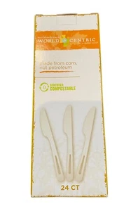 Coltelli compostabili World Centric set 24 pezzi - Foto 1 di 4