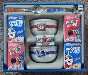 2005 Kellogg's Cereal Gift Set Frosted Flakes & Fruit Loops Collectable Sealed - Picture 1 of 7