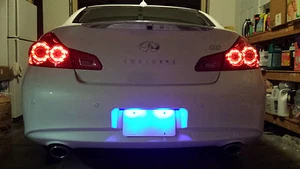 Blue LED License Plate Lights For Acura RDX 2007-2015 2009 2010 2011 2012 2013 - Picture 1 of 2