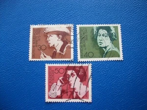 BRD, 1975, Michel: 826, 827, 828, importanti donne tedesche, timbrato - Foto 1 di 1