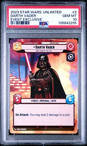 PSA 10 Star Wars Unlimited: Darth Vader 2/2 Event Exclusive Promo 2023 - Picture 1 of 2