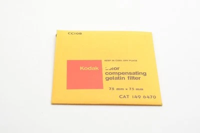 New Kodak Wratten CC10B Color Compensating Filter 3x3 inch 75mm 149 6470 1496470 - Image 1 of 2