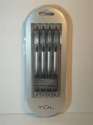TUL GL Series Pens, Needle Point, 0.7 mm, Silver Barrel, Blue Ink, 4 Pens  - Image 1 of 2