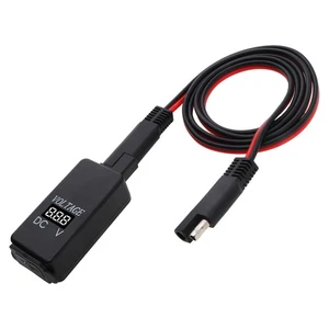 12V-24V Dual SAE To USB Cable Adapter Phone GPS Charger for Motorcycle Car Boat - Picture 1 of 10
