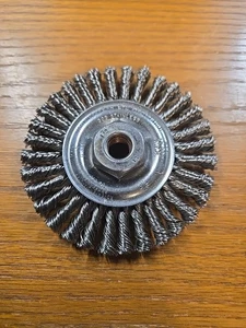 United Abrasives 03449 4x 0,020 1/2-13 Edelstahl Draht Rad Rohrleitung Bürsten Knoten - Bild 1 von 7