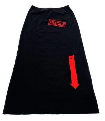 Falda de tul de nailon frágil Jean Paul Gaultier en negro/rojo Foto 1 de 4