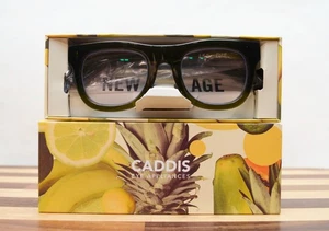 Caddis The D28 +2.50 Obiettivo RGB - Occhiali da Lettura Vintage Verde - 50-22-145 - NUOVO - Foto 1 di 9