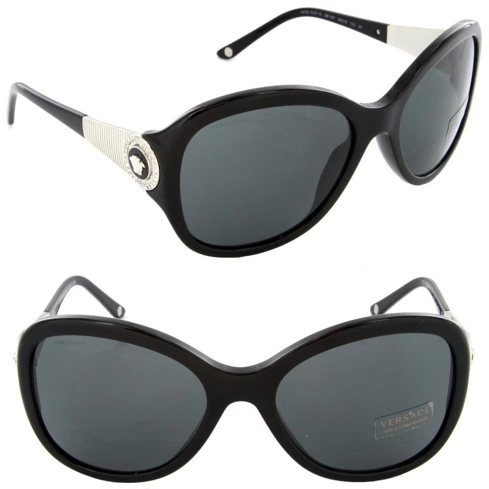 Gafas de sol VERSACE VE 4237B GB1/87 lentes negras/grises Foto 1 de 1