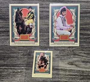 2014 Panini Golden Age Seabiscuit Mini, War Admiral, Cauthen Horse Racing Cards - Picture 1 of 7