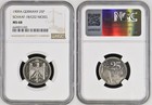 Kaiserreich 25 Pfennig 1909 A Motivprobe Vorder-und Rückseite  NGC MS 68  130797