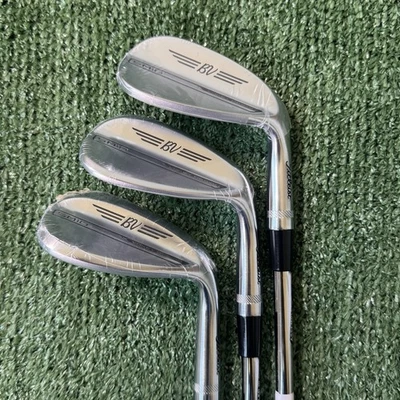 NEW Titleist Vokey SM10 Chrome 3 Wedge Set 52.08F, 56.10S, 60.04T BV Wedge Flex - Image 1 of 4