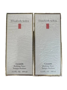 Elizabeth Arden Ceramide Purifying Toner Skincare New Boxed Sealed 100ml x 2 - Picture 1 of 3