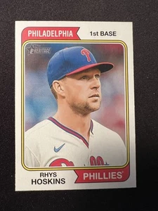 2023 Topps Heritage SP Rhys Hoskins #409 - Picture 1 of 2