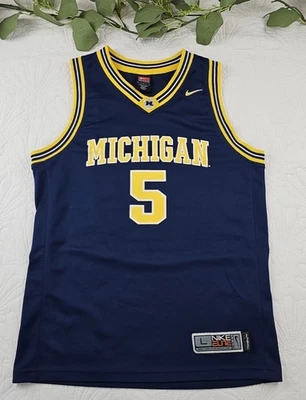 VTG Nike Team Michigan Wolverines Jalen Rose #5 Jersey Kids Size L - Image 1 of 4