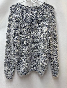 PHILOSOPHY REPUBLIC blauer superweicher Grobstrick Pullover Damen Große L - Bild 1 von 6