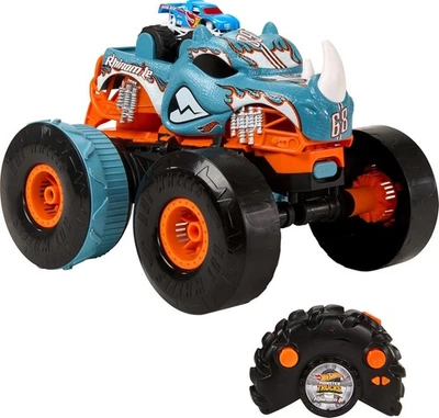 Hot Wheels HPK27 Monster Trucks HW Transforming Rhinomite RC in 1:12 Scale NEW - Image 1 of 4