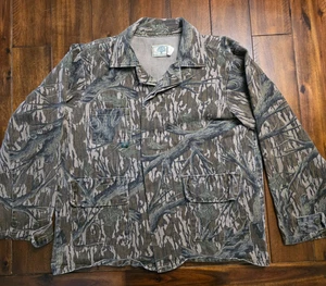 Men's Vintage Mossy Oak  3 Pocket Shirt Lightweight Hunting Jacket L - Picture 1 of 11