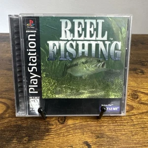 Reel Fishing (PlayStation 1 PS1) Black Label CIB Tested & Works - Picture 1 of 3