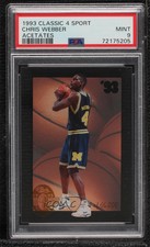 1993 Classic Four Sport Collection Acetates Chris Webber PSA 9 MINT Rookie RC