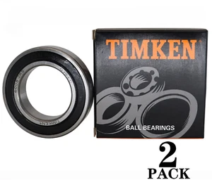 (2PACK) Rodamientos de bolas con doble sello de goma Timken 6008-2rs 40x68x15 mm - Imagen 1 de 3