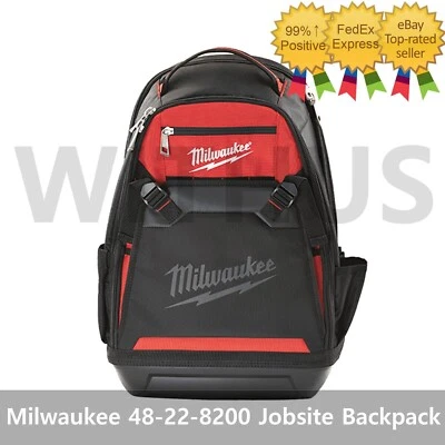 Milwaukee 48-22-8200 Jobsite Backpack 35 pockets for Tools Laptop sleeve holds_ - Image 1 of 4