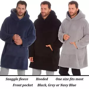 Sudadera con capucha cálida invierno cálida de lana para hombre adultos - Imagen 1 de 16
