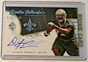 2008 SP auténtico autógrafo de novato DeMario Pressley/1199 Carolina del Norte State Saints Texans - Imagen 1 de 1