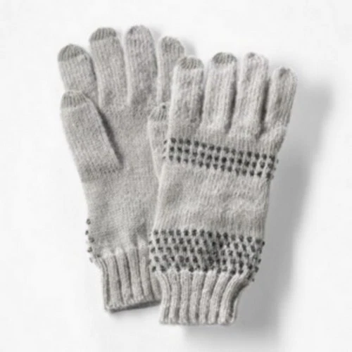 Simply Vera Wang Womens Gray Ladies Sparkle & Fade Tech Gloves