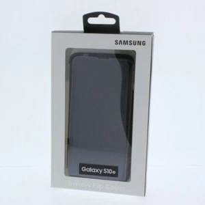 Samsung S-View Flip Cover Case for Galaxy S10e Black - Picture 1 of 4