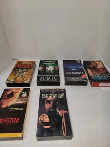 Lot Of 6 Horror VHS  Mimic,runestone,sliver,cocoon, Caretakers, Hercules - Picture 1 of 15
