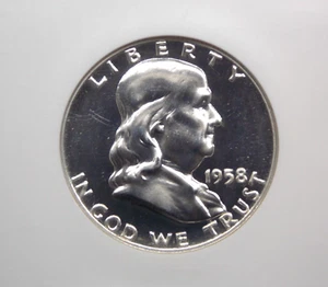 1958 PROOF Franklin SILVER Half Dollar 50c NGC PF67 #003 ECC&C, Inc. - Picture 1 of 5