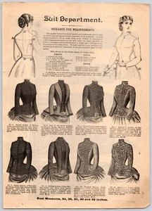 Fall and Winter 1888-89 H.O'Neill & Co NY NY Catalog  Page  1 & 2 Suit Dress - Picture 1 of 2