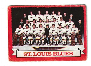 1973 -74 OPC O-Pee-Chee Card #105 St. Louis Blues Team Card NHL Records