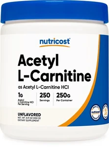 Nutricost Acetyl L-Carnitine Powder 250 Grams - Picture 1 of 5