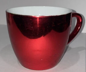 Starbucks Holiday 2007 Metallic Red 16 Fl. Oz. Latte Becher Kaffeetasse glänzend - Bild 1 von 9
