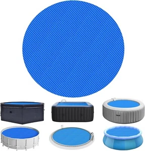 Evoio Solar Pool Cover for 6 8 10 12 15 18 24 ft Round Above 8 Feet, Blue - Picture 1 of 9