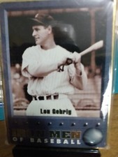 1996 Metallic Impressions Iron Men of Baseball Lou Gehrig #1 HOF