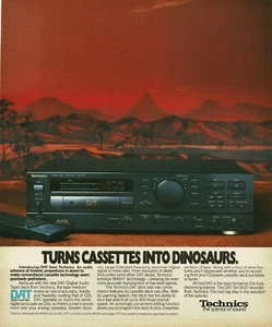 1990 TECHNICS SV-DA10 DAT Cassette Tape Deck Vintage Print Ad - Picture 1 of 1