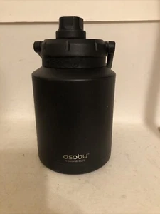 Asobu Insulated Black Mini Jug with Easy Carry Handle and Pop Up Straw - Picture 1 of 13