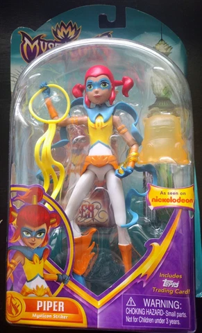 MYSTICONS: PIPER WILLOWBROOK STRIKER 7"ACTION FIGURE W/ TOPPS TRADING CARD NEW Cover