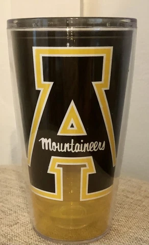 APP STATE MOUNTAINEERS NCAA TRAVEL TUMBLER 16 oz PLASTIC CUP NEW Cover