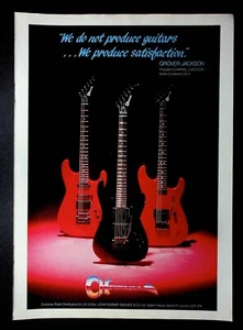1987 Charvel Electric Guitars Charvel / Jackson Photo Vintage Print Ad - Picture 1 of 1