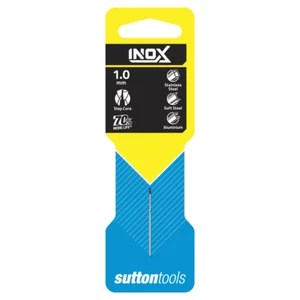Sutton Drill D185 1.0mm Jobber Inox TiAIN Tip HSS Carded - Picture 1 of 3