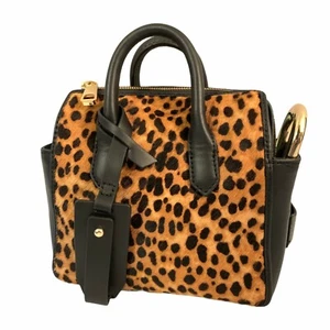 J Crew Genuine Calf Hair Crossbody Mini Satchel Sahara Brown (Leopard) J9606 - Picture 1 of 12