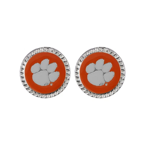 New Clemson Tigers Women's Eudi Stud Earrings, NCAA Cover