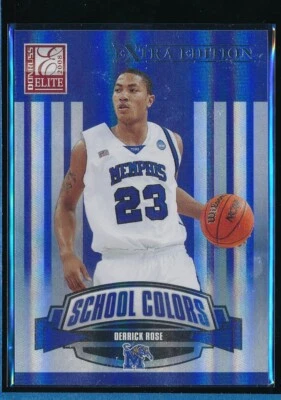 2008-09 Donruss Elite Extra Edition School Colors /1500 Derrick Rose Rookie RC - Image 1 of 2