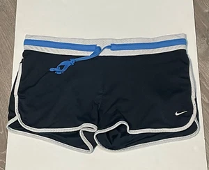 Nike Running shorts womens large 34 x 4 Athletic Dept jogger drawstrings blue - Picture 1 of 8