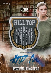 The Walking Dead Season 8, Katelyn Nacon 'Enid' Autograph/Patch Card #40/99