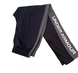 Under Armour Track Pants Mens Medium Black Loose Drawstring Pocket Active Gym - Picture 1 of 5